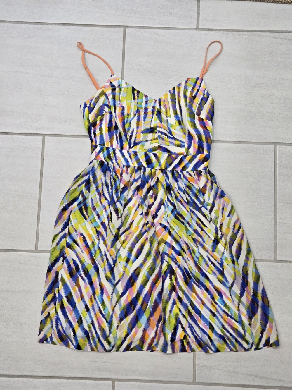 Trina Turk Multicolor Printed Sundress with 100% Silk Lining